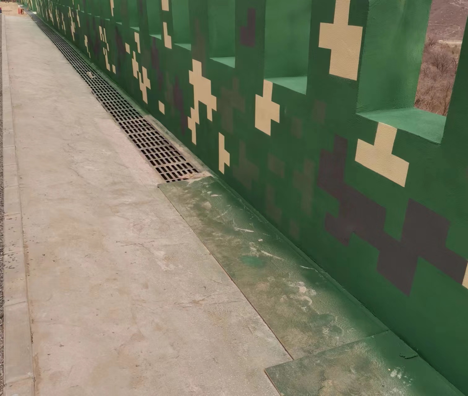 静海围墙迷彩喷涂,数迷彩漆