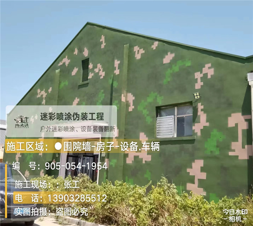 静海外墙数码迷彩漆施工报价清单（100㎡标准墙面测算）
